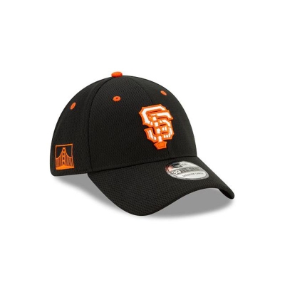 Black San Francisco Giants Hat - New Era MLB 2021 Spring Training 39THIRTY Stretch Fit Caps USA4832095